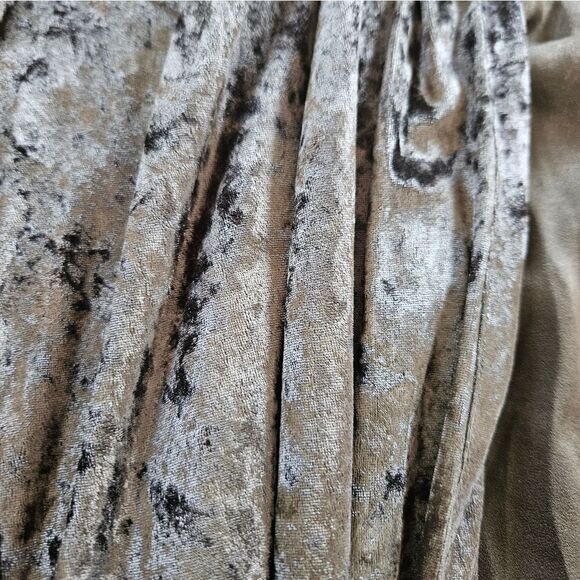 Free People Intimately Crushed Velvet Satin Tie Wide Arm Kimono Robe in Black L - Picture 5 of 7